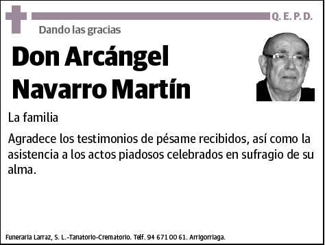 NAVARRO MARTIN,ARCANGEL