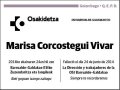 CORCOSTEGUI VIVAR,MARISA