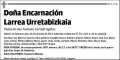 LARREA URRETABIZKAIA,ENCARNACION