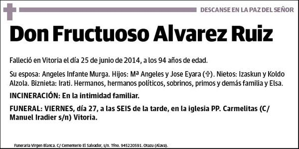 ALVAREZ RUIZ,FRUCTUOSO