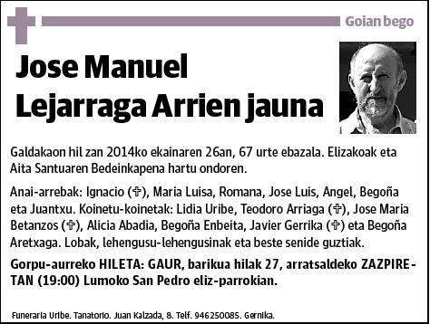 LEJARRAGA ARRIEN,JOSE MANUEL