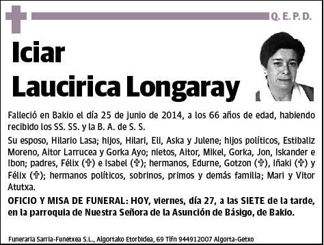 LAUCIRICA LONGARAY,ICIAR