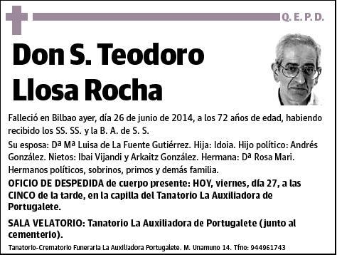 LLOSA ROCHA,S. TEODORO