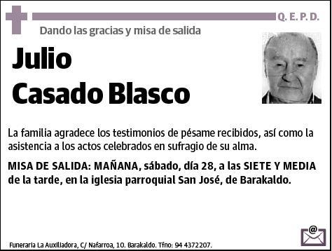 CASADO BLASCO,JULIO