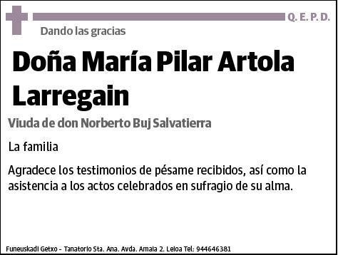 ARTOLA LARREGAIN,MARIA PILAR