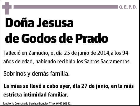 DE GODOS DE PRADO,JESUSA