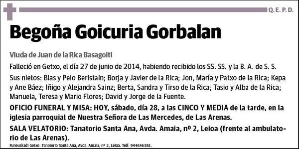 GOICURIA GORBALAN,BEGOÑA