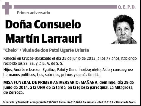 MARTIN LARRAURI,CONSUELO