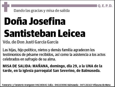 SANTISTEBAN LEICEA,JOSEFINA