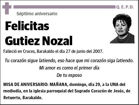 GUTIEZ NOZAL,FELICITAS