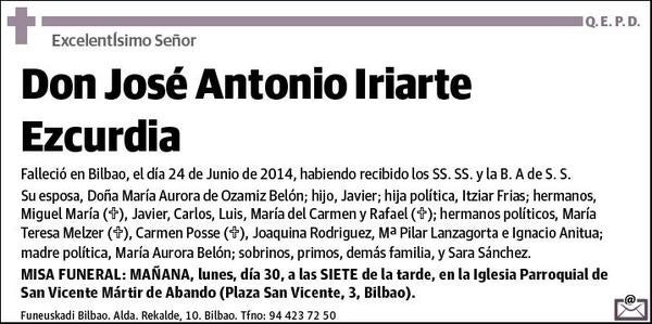 IRIARTE EZCURDIA,JOSE ANTONIO