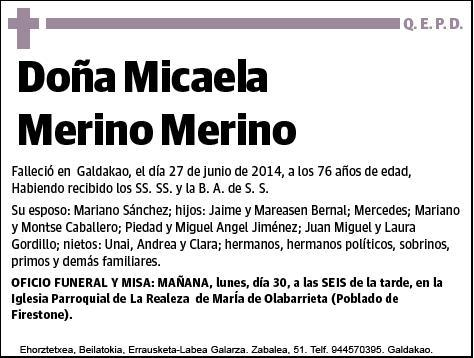 MERINO MERINO,MICAELA