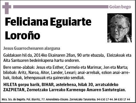 EGUIARTE LOROÑO,FELICIANA