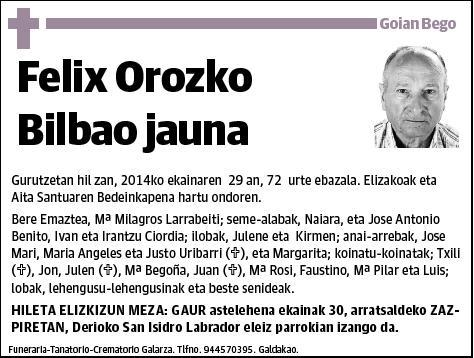 OROZKO BILBAO,FELIX