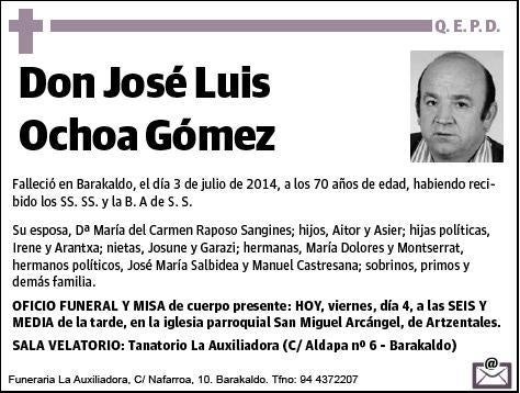 OCHOA GOMEZ,JOSE LUIS