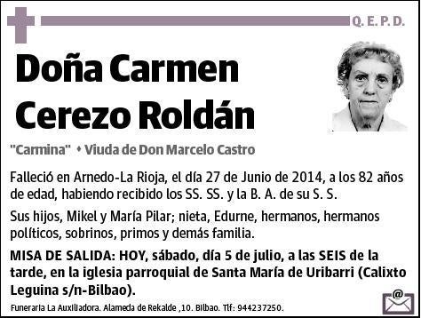 CEREZO ROLDAN,CARMEN