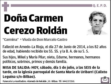 CEREZO ROLDAN,CARMEN