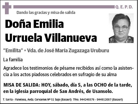 URRUELA VILLANUEVA,EMILIA