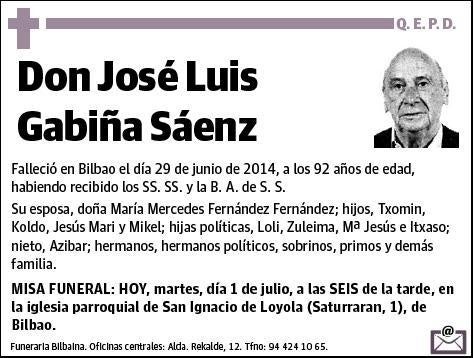 GABIÑA SAENZ,JOSE LUIS