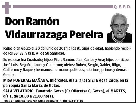 VIDAURRAZAGA PEREIRA,RAMON