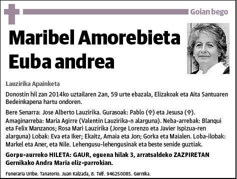 AMOREBIETA EUBA,MARIBEL