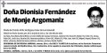 FERNANDEZ DE MONJE ARGOMANIZ,DIONISIA