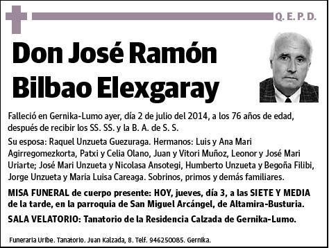 BILBAO ELEXGARAY,JOSE RAMON