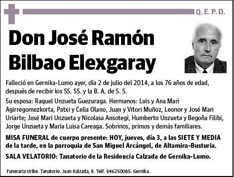 BILBAO ELEXGARAY,JOSE RAMON