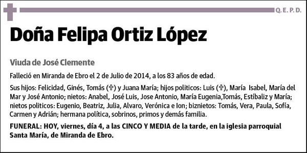 ORTIZ LÓPEZ,FELIPA