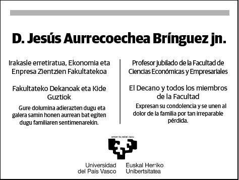 AURRECOECHEA BRINGUEZ,JESUS