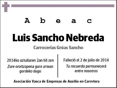 SANCHO NEBREDA,LUIS