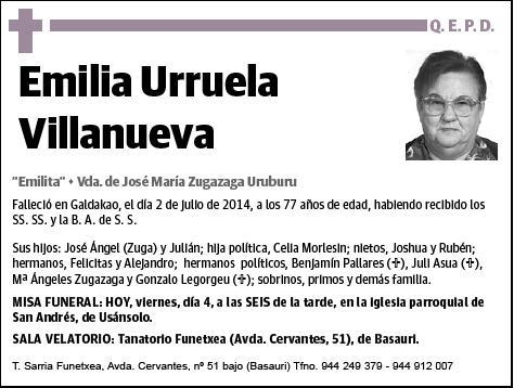 URRUELA VILLANUEVA,EMILIA