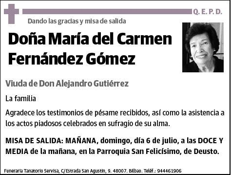 FERNANDEZ GOMEZ,MARIA DEL CARMEN