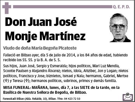 MONJE MARTINEZ,JUAN JOSE