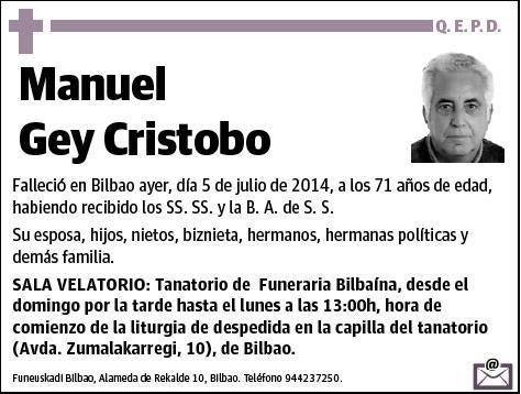 GEY CRISTOBO,MANUEL