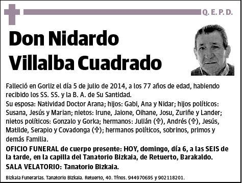 VILLALBA CUADRADO,NIDARDO