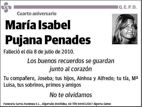 PUJANA PENADES,MARIA ISABEL