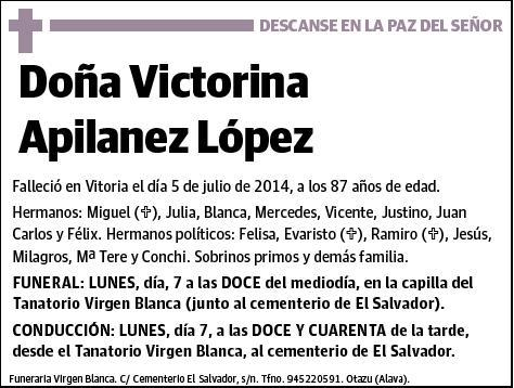 APILANEZ LOPEZ,VICTORINA