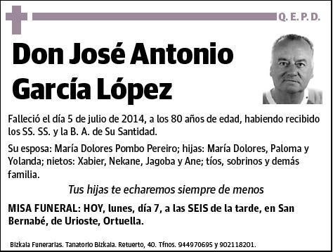 GARCIA LOPEZ,JOSE ANTONIO