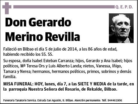 MERINO REVILLA,GERARDO