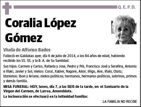 LOPEZ GOMEZ,CORALIA