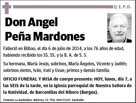 PEÑA MARDONES,ANGEL