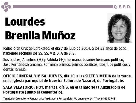 BRENLLA MUÑOZ,LOURDES