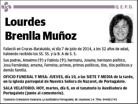 BRENLLA MUÑOZ,LOURDES