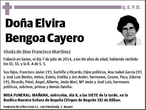 BENGOA CAYERO,ELVIRA