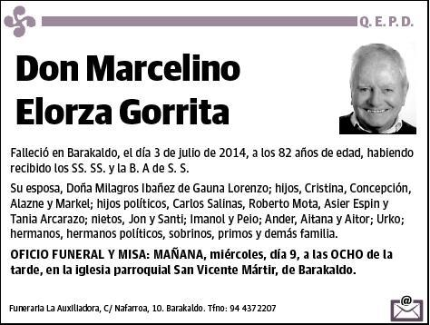 ELORZA GORRITA,MARCELINO