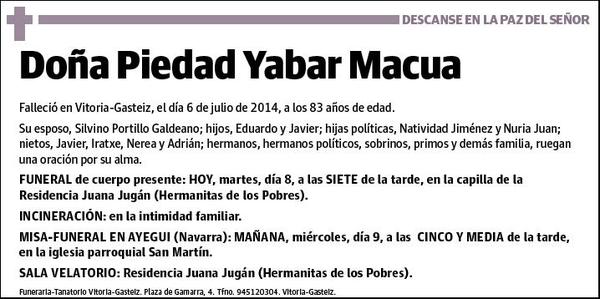 YABAR MACUA,PIEDAD