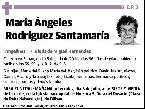 RODRIGUEZ SANTAMARIA,MARIA ANGELES