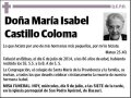 CASTILLO COLOMA,MARIA ISABEL