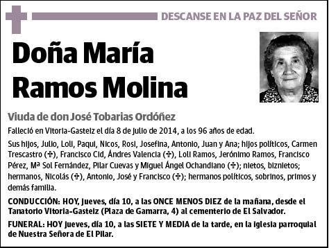 RAMOS MOLINA,MARIA